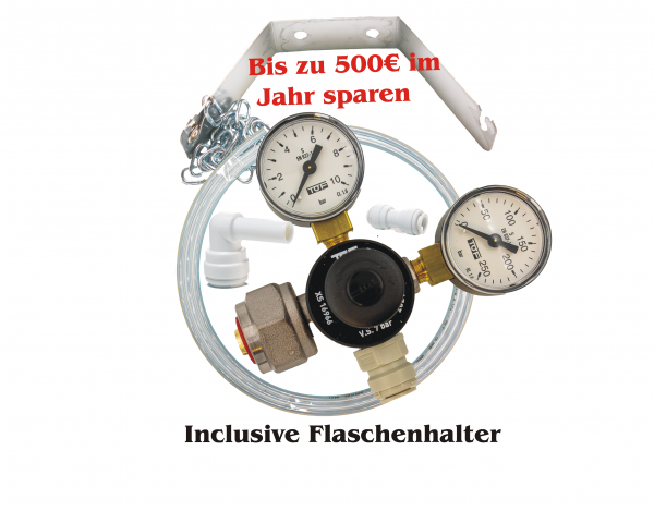 Co2 Druckminderer für Quooker Cube mit oder ohne Co² Flasche 2 od. 6 Kg